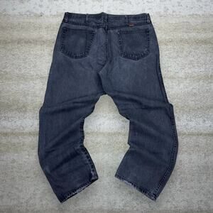 Vintage Y2K Rustler Jeans 38x30 Relaxed Fit Smoke Black Wash Work Wear Denim